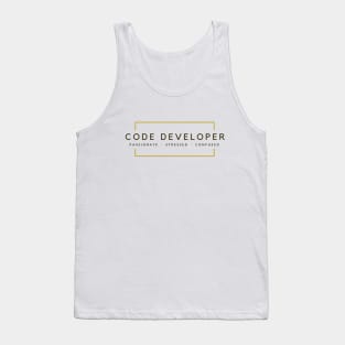 Code Developer Passionate Stressed Confused Tank Top